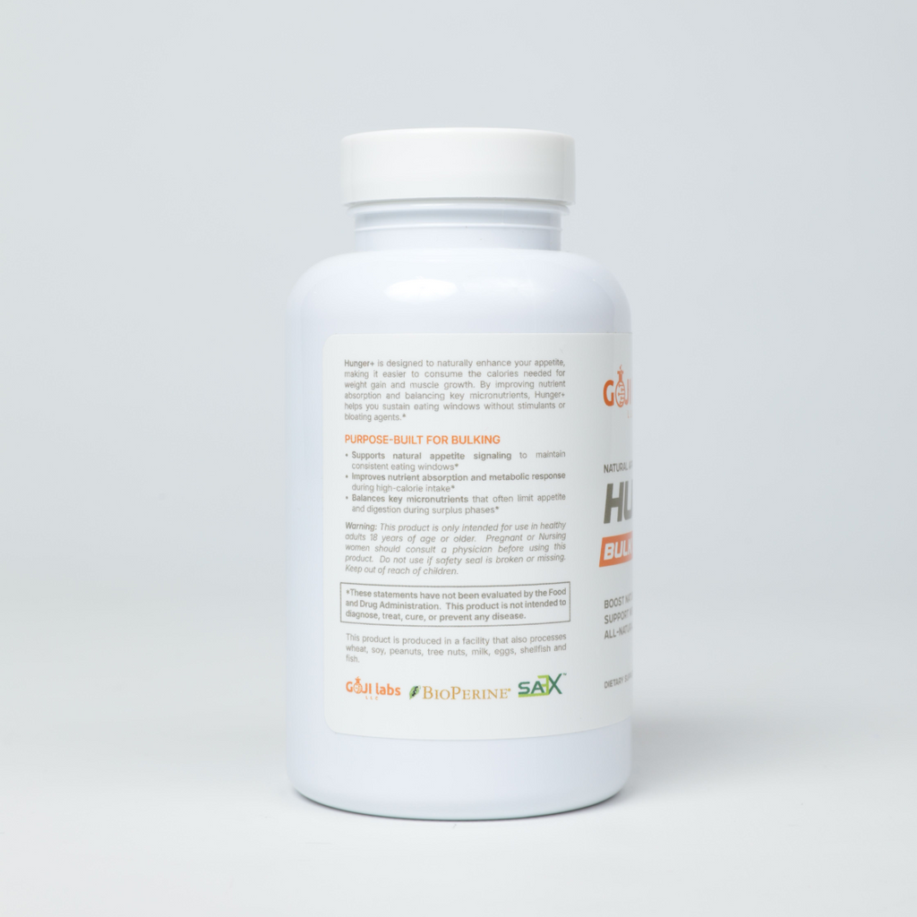 Hunger+ Appetite Booster  - Weight Gain Support for Women & Men - Powerful Mass Gainer