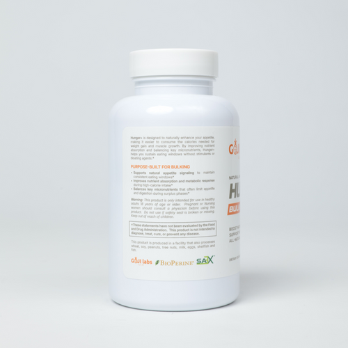Hunger+ Appetite Booster  - Weight Gain Support for Women & Men - Powerful Mass Gainer